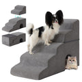 Grey 5-Step Dog Stairs U53519