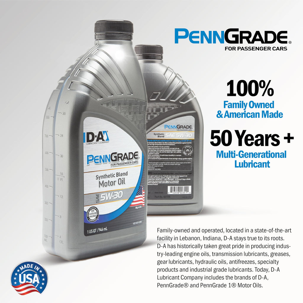 Synthetic Blend Oil SAE 5W-30 1 Quart Pack of 6 K887