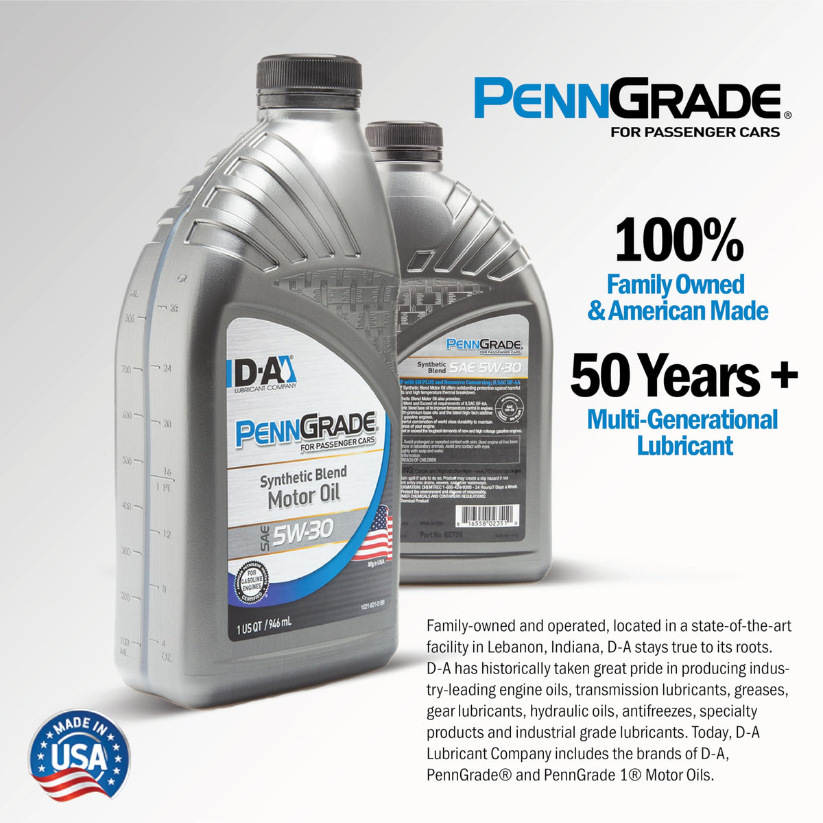 Synthetic Blend Oil SAE 5W-30 1 Quart Pack of 6 K887
