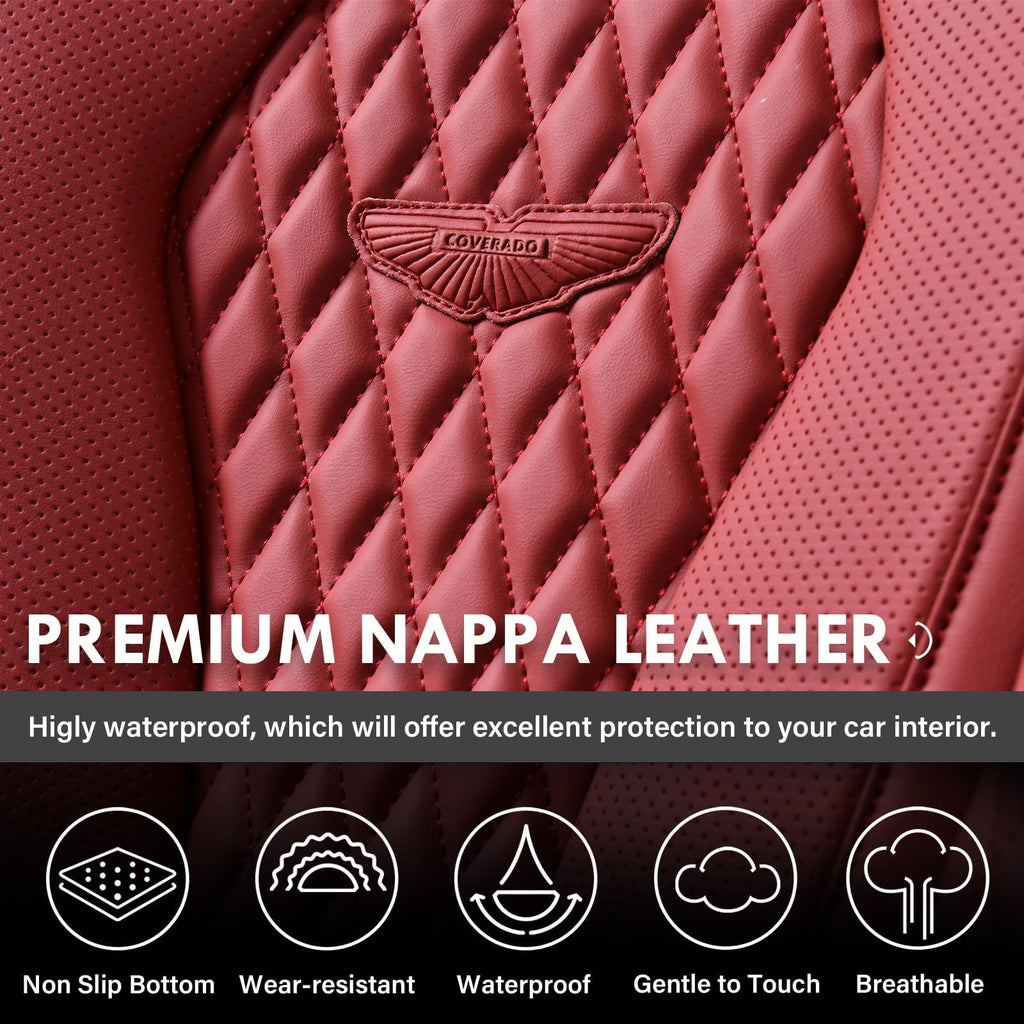 Waterproof Leather Car Seat Covers Full Set H476933
