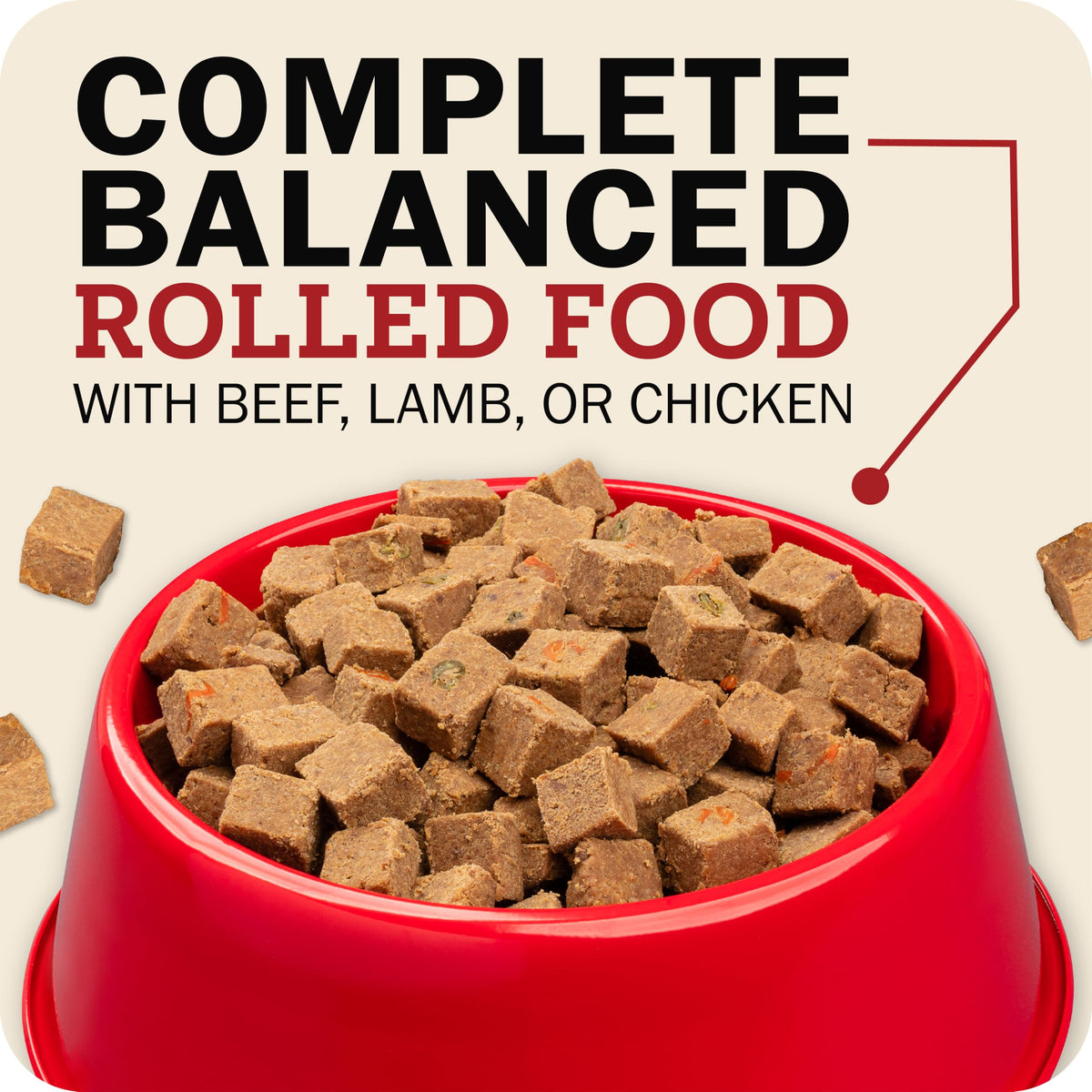 Grain Free Beef Dog Food 3 lb 10 Rolls O2662