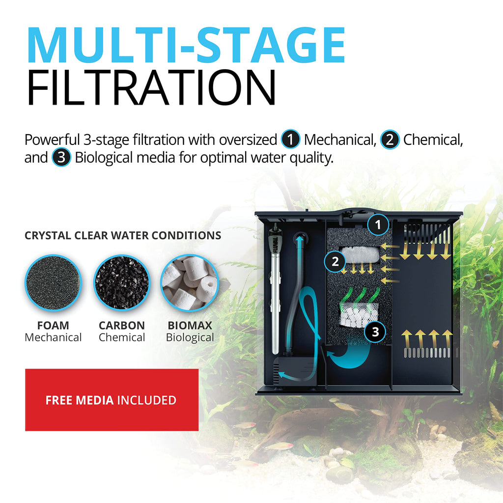 15 Gallon Nano Glass Aquarium Kit I92227
