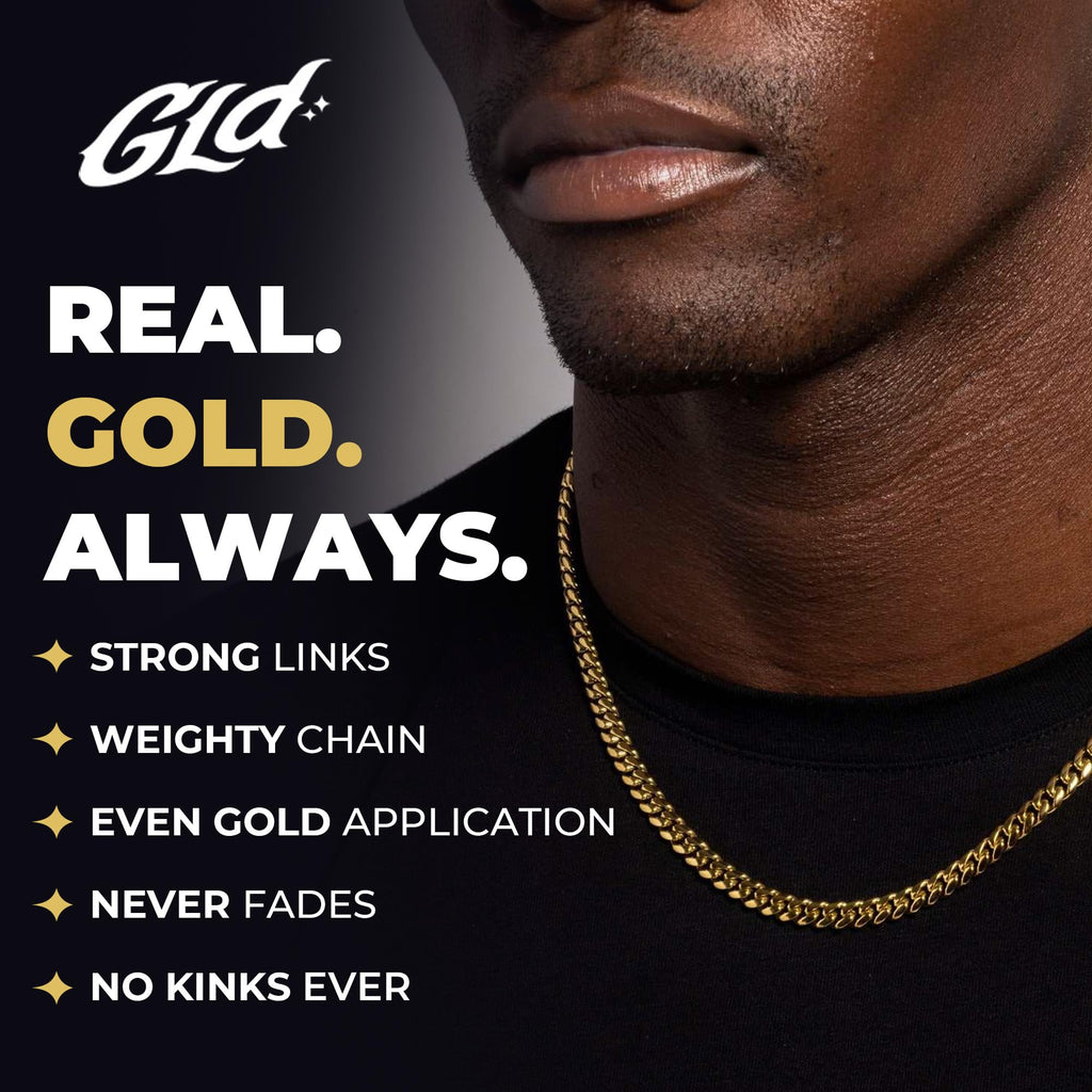 Gold-Plated Micro Cuban Link Chain Z524065
