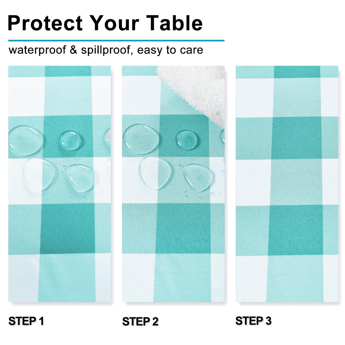 Square Checkered Tablecloth 30 x 30 Inch X1134