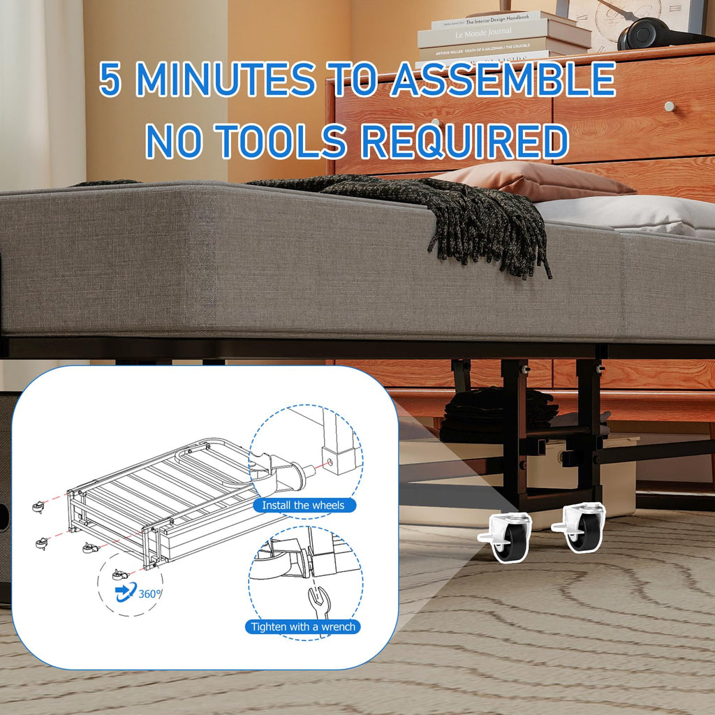 Folding Bed with Mattress S506