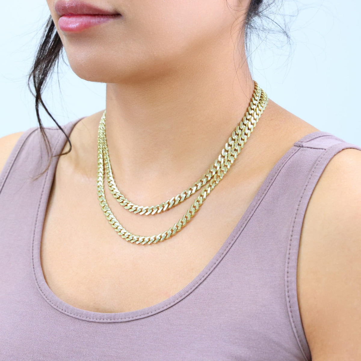 10k Yellow Gold 6mm Cuban Chain Necklace O3764