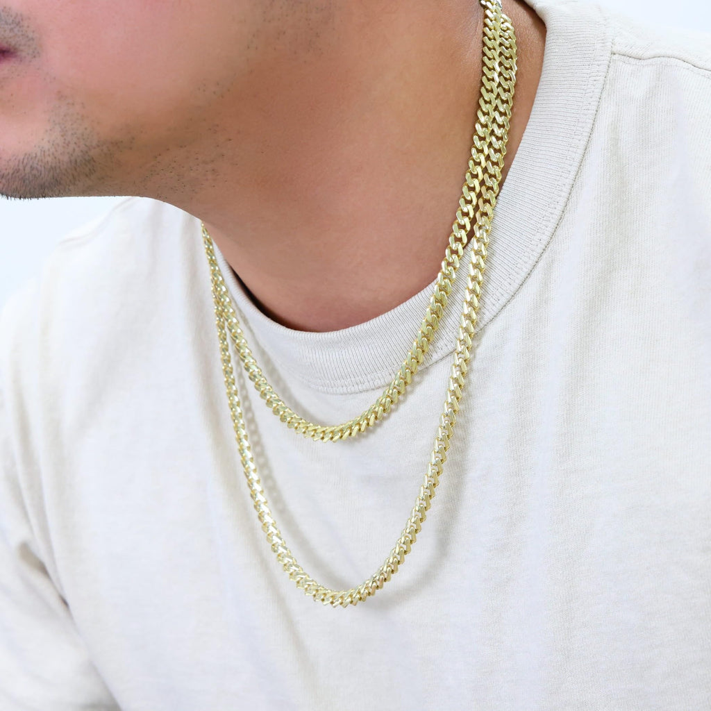 10k Yellow Gold 6mm Cuban Chain Necklace O3764