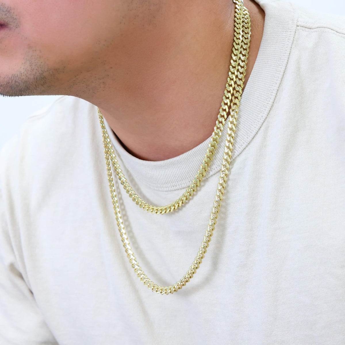 10k Yellow Gold 6mm Cuban Chain Necklace O3764