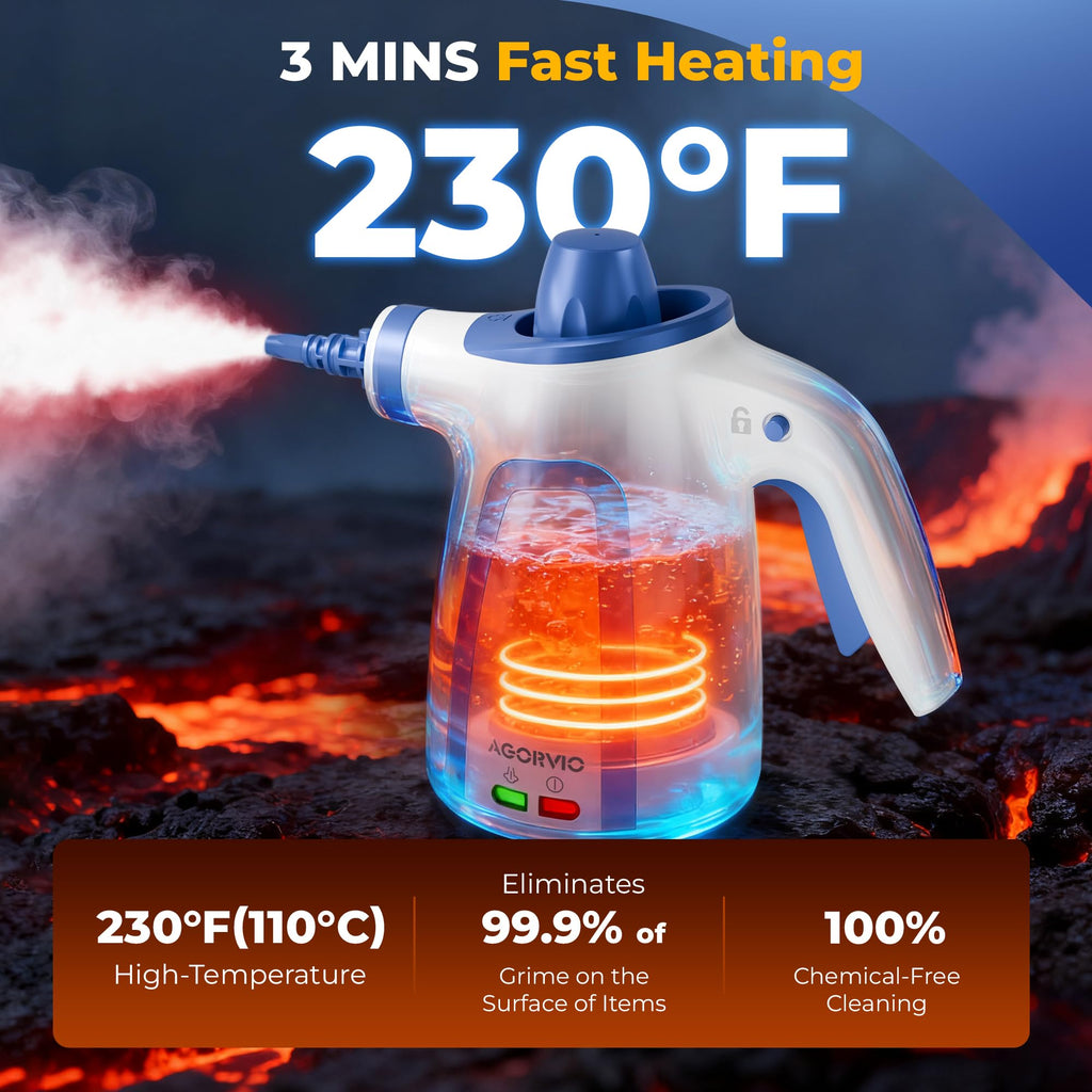 Handheld Steam Cleaner with 11 Accessories X700