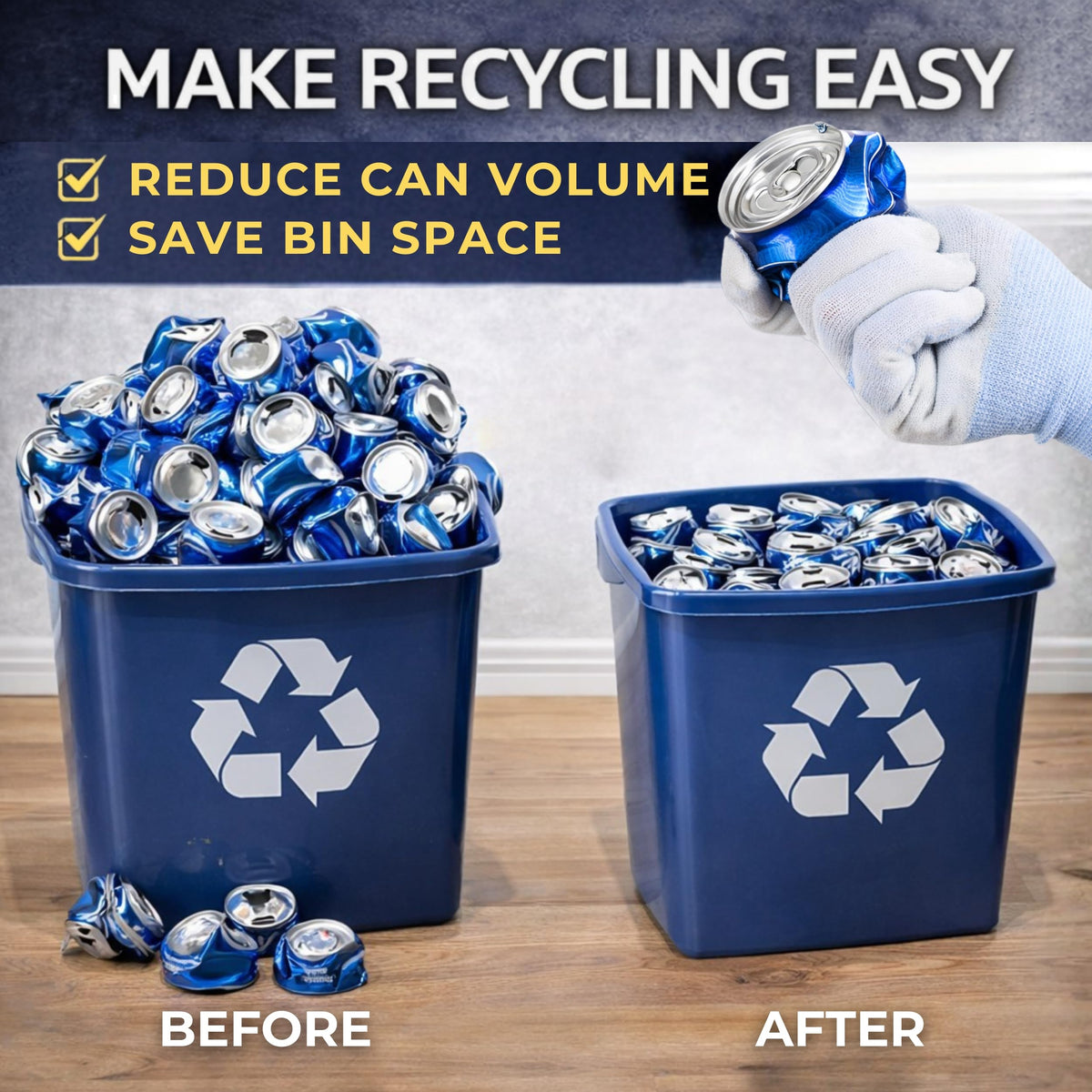 Heavy Duty 8oz 12 oz 16oz Aluminum Can Crusher B268