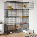 Large 4-Tier Cat Cage with Litter Box T8097