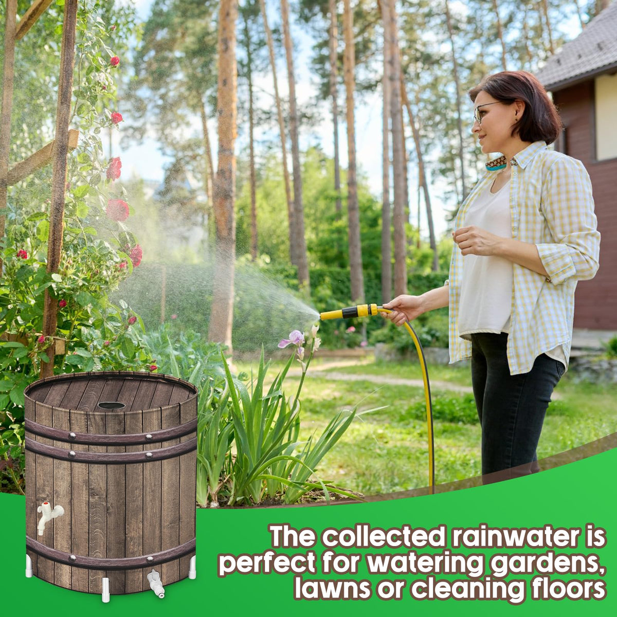 50 Gallon Collapsible Rain Barrel R295843