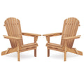 Folding Wood Adirondack Chair Set of 2 R94427