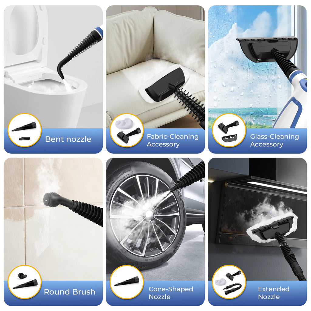 Handheld Steam Cleaner with 11 Accessories X700