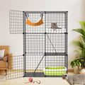 3-Tier Cat Cage & Enclosure with 3 Doors & 2 Ramps G678