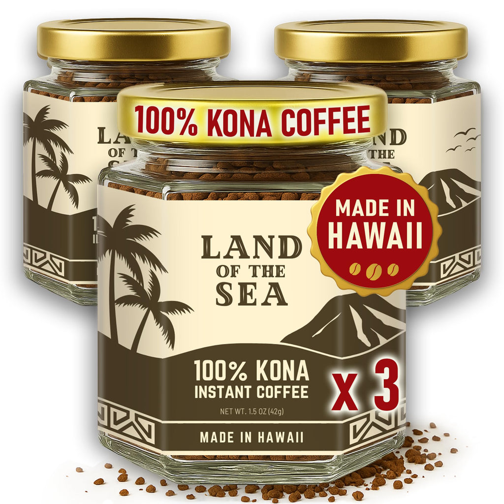 Hawaiian Instant Coffee 3 Packs Medium Roast Freeze Dried Arabica S69142