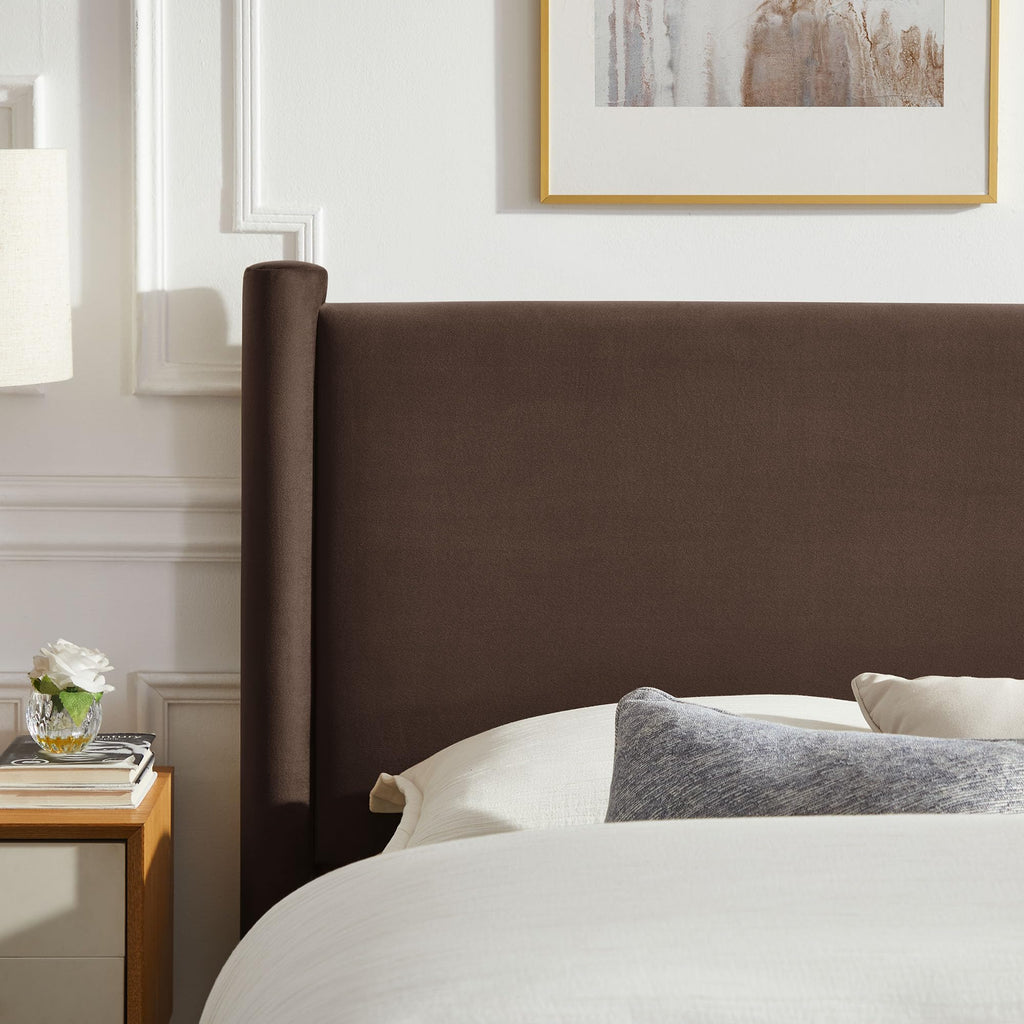 King Size Upholstered Platform Bed Frame with Headboard and Footboard L619