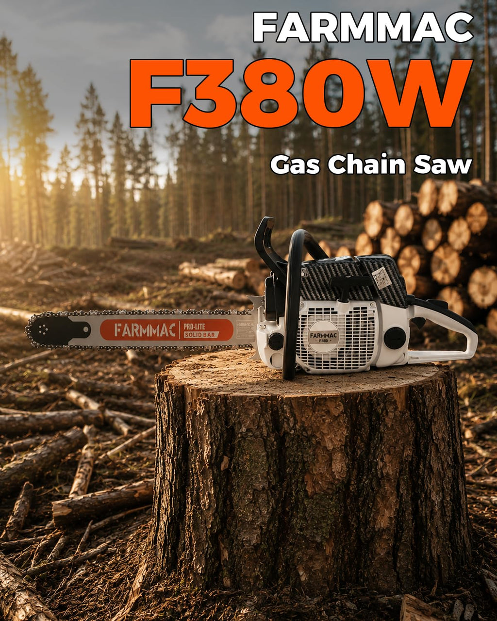 72cc 2-Cycle Gas Chainsaw with 24 Inch Bar H139544