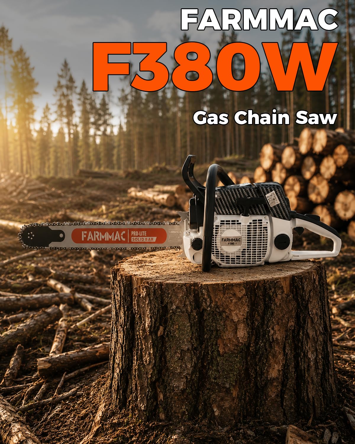 72cc 2-Cycle Gas Chainsaw with 24 Inch Bar H139544