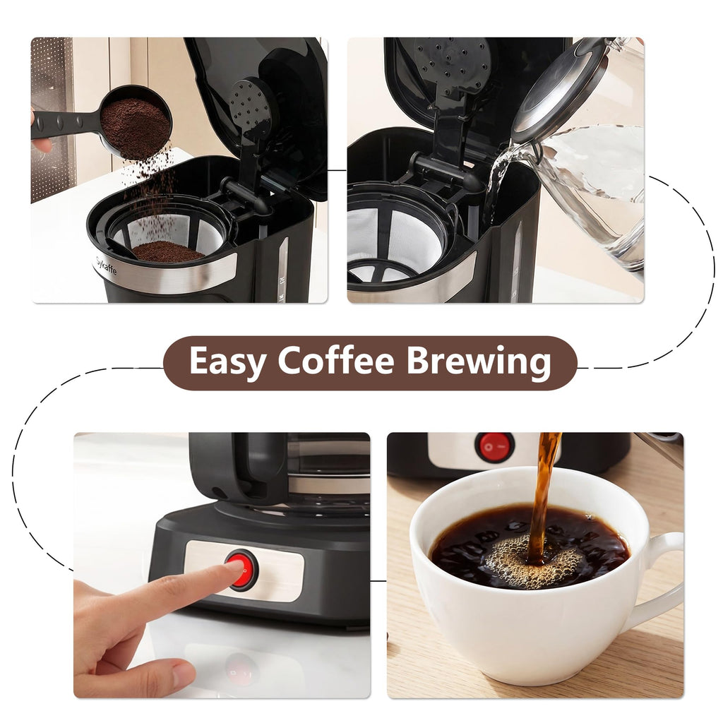 12 Cup Drip Coffee Maker with Reusable Filter N936037
