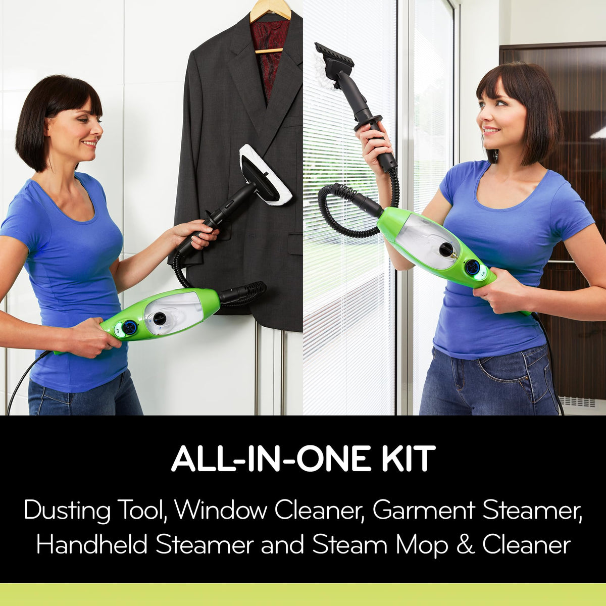 5-in-1 Steam Mop and Handheld Steam Cleaner R62409