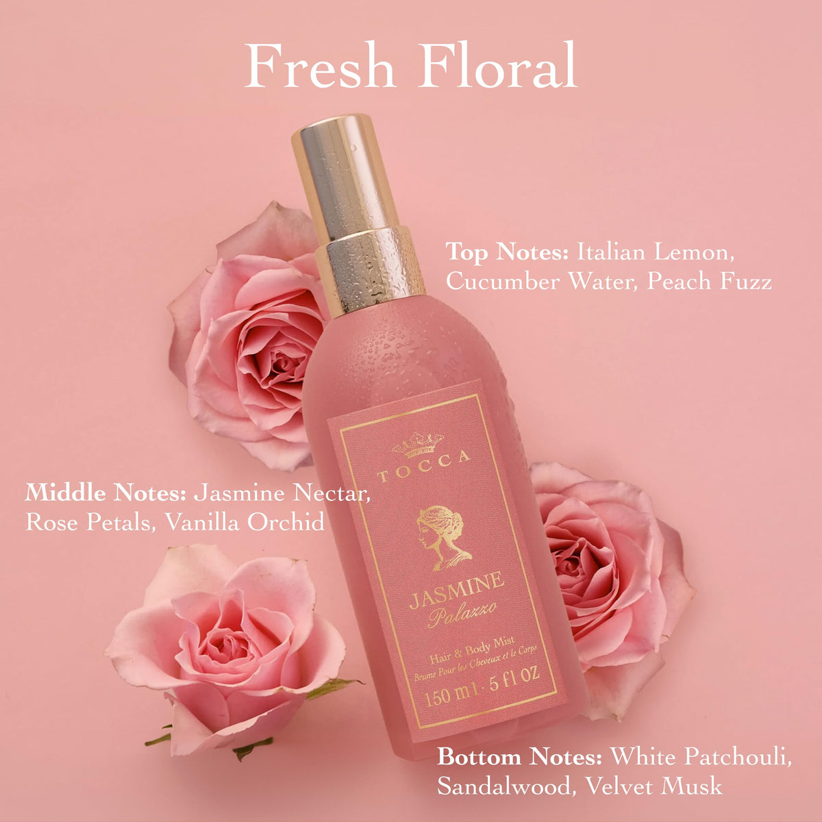 Jasmine Hair & Body Fragrance Mist T49812
