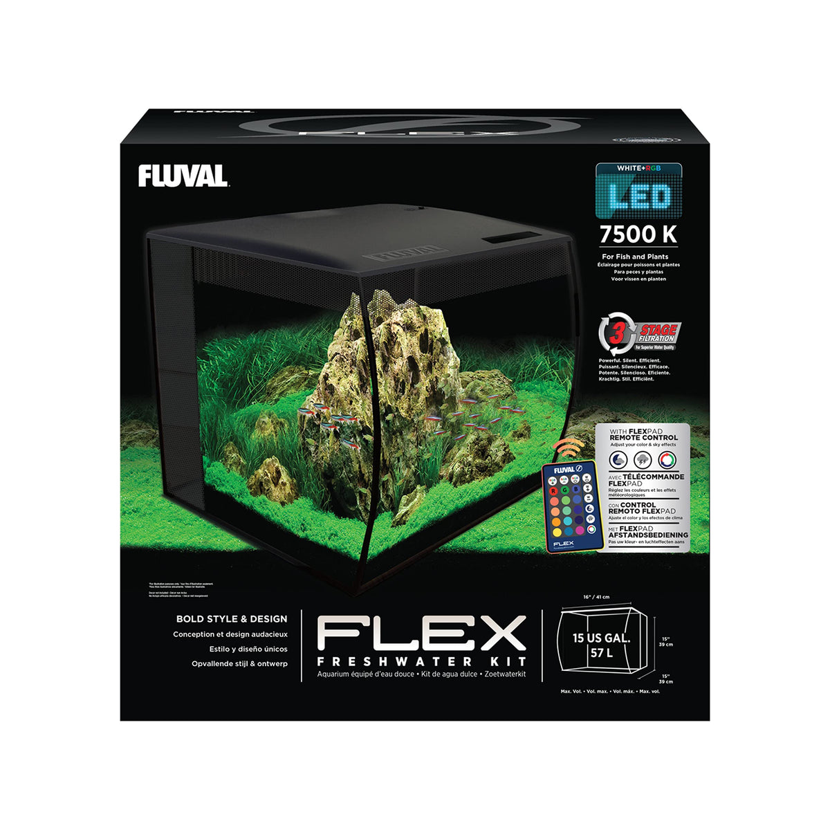 15 Gallon Nano Glass Aquarium Kit I92227