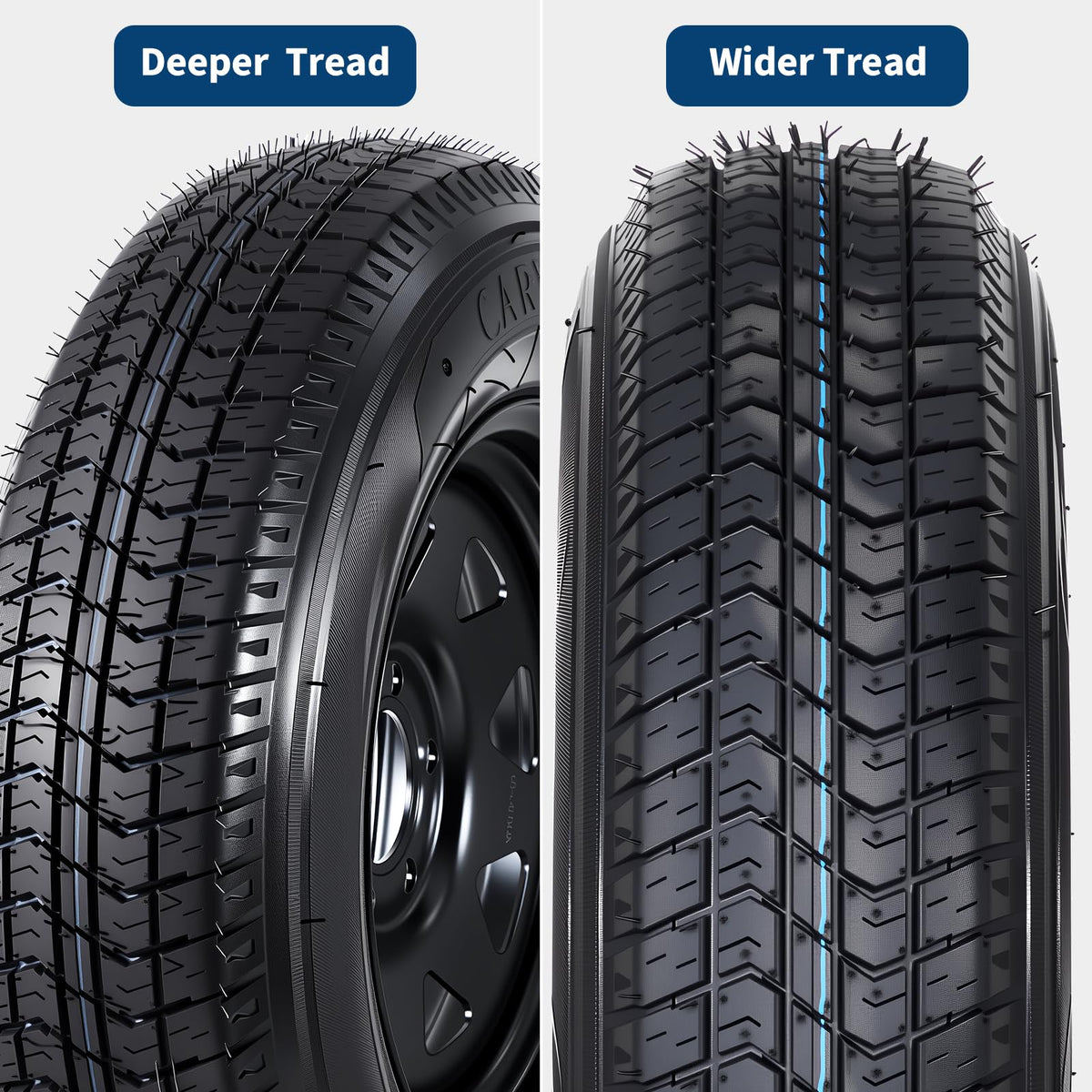 2-Pack ST205/75D15 Trailer Tires and 15" Rims O107102
