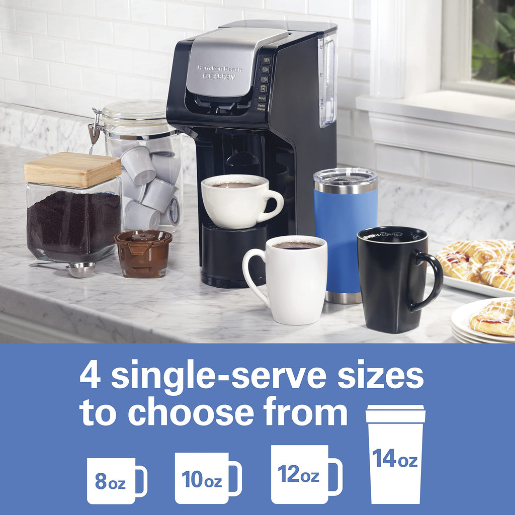 Single-Serve Coffee Maker with Removable Reservoir, Black D40292