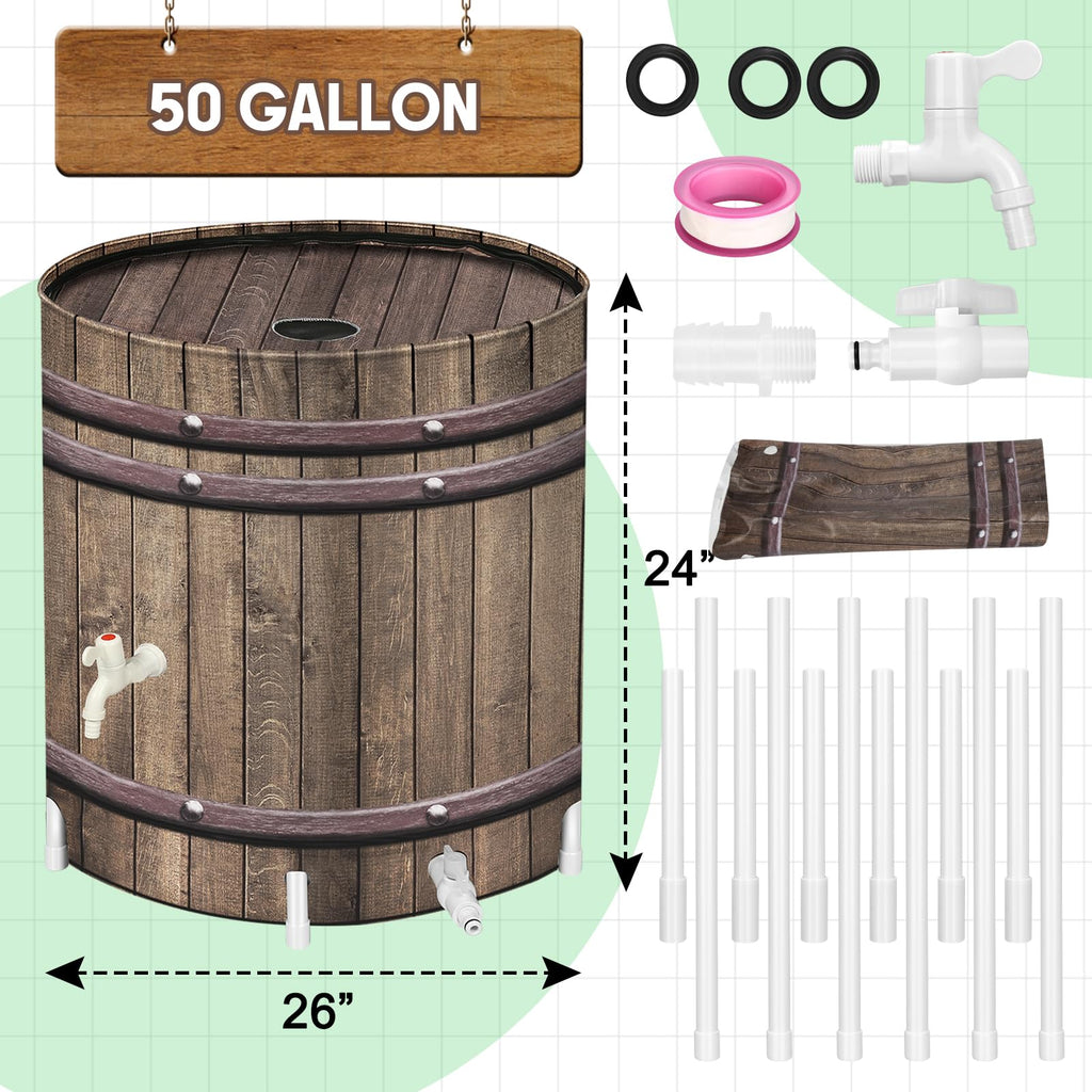 50 Gallon Collapsible Rain Barrel R295843