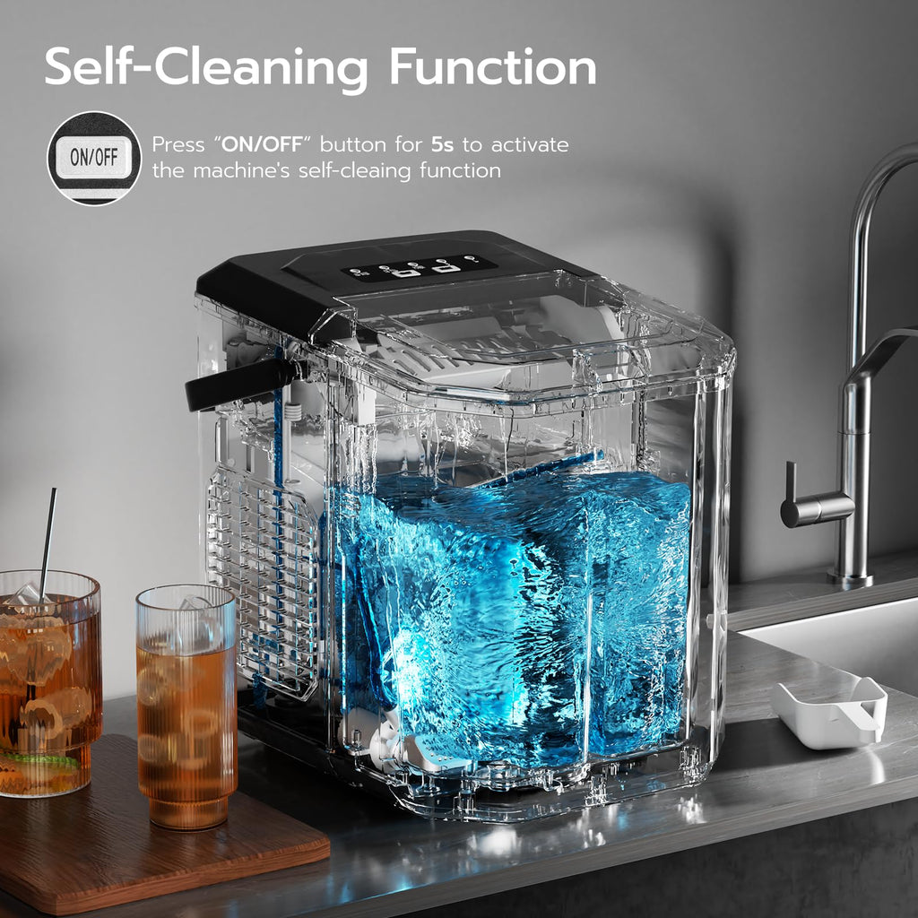 Black 26Lbs/24H Countertop Ice Maker W33255