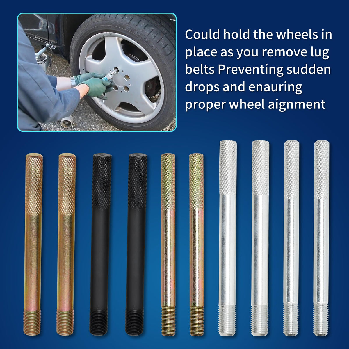 Steel Alloy Wheel Alignment Pin Tool M14x1.5/1.25 F141