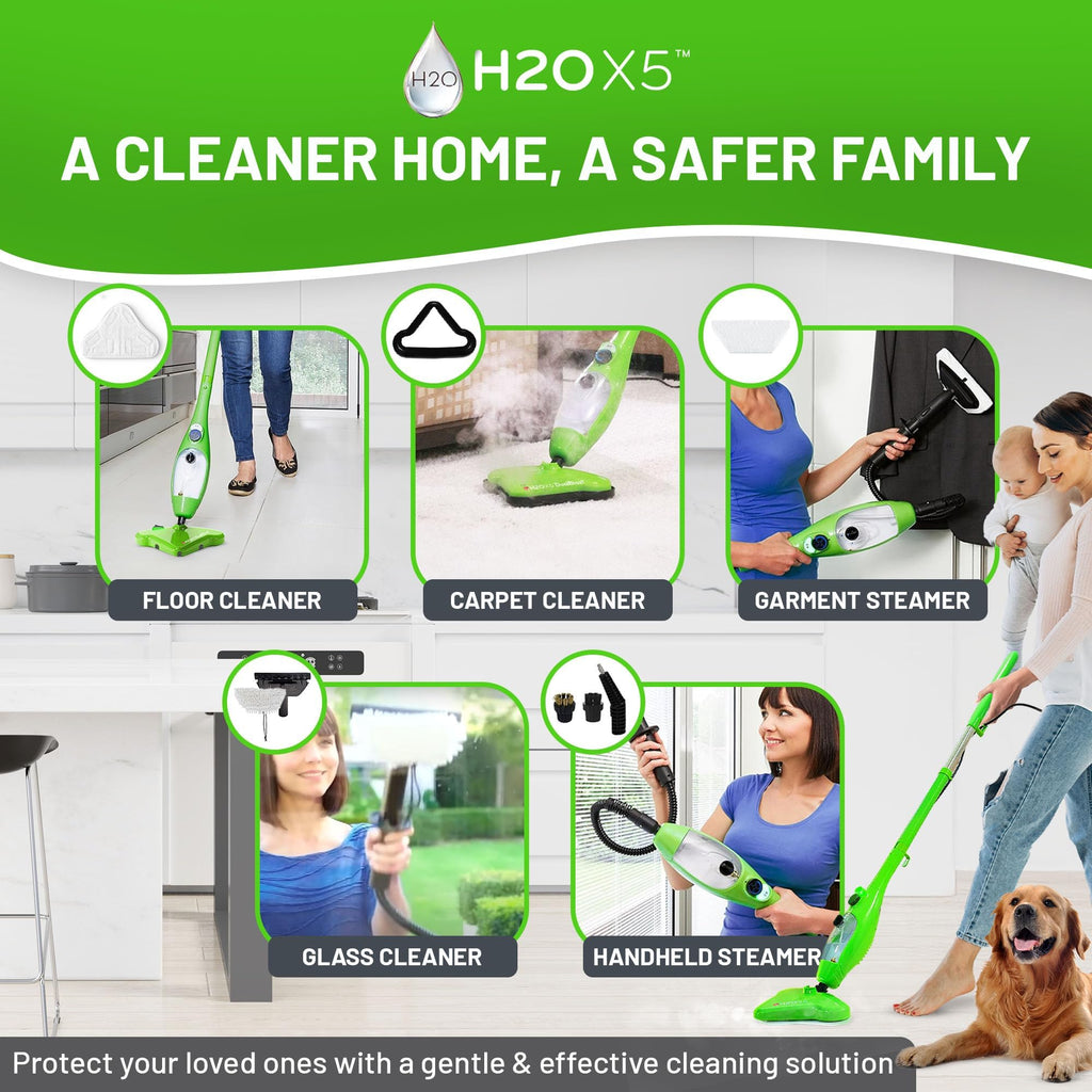 5-in-1 Steam Mop and Handheld Steam Cleaner R62409