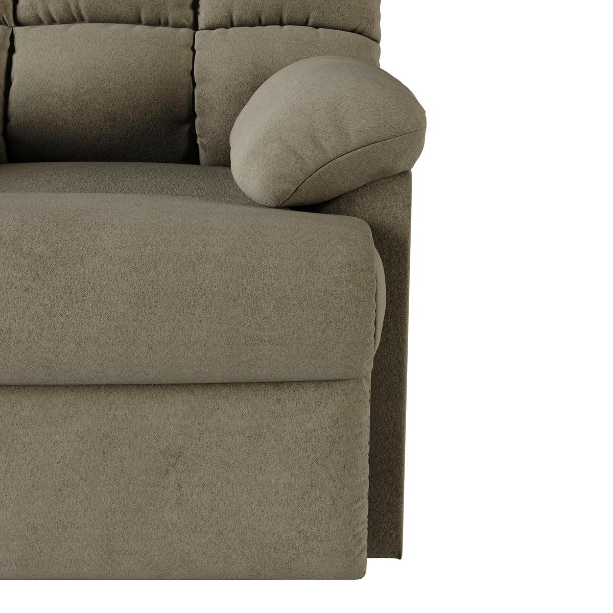 Velvet Swivel Rocker Recliner Chair with Adjustable Backrest and Footrest D171