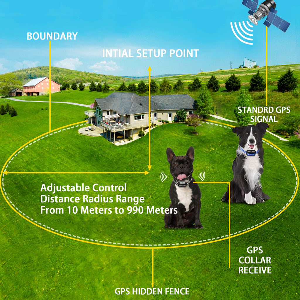 GPS Wireless Dog Fence System for 2 Dog T528080