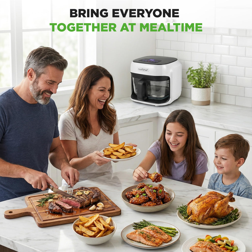 7.5 Quart Air Fryer with 6 Preset Cooking Modes O907