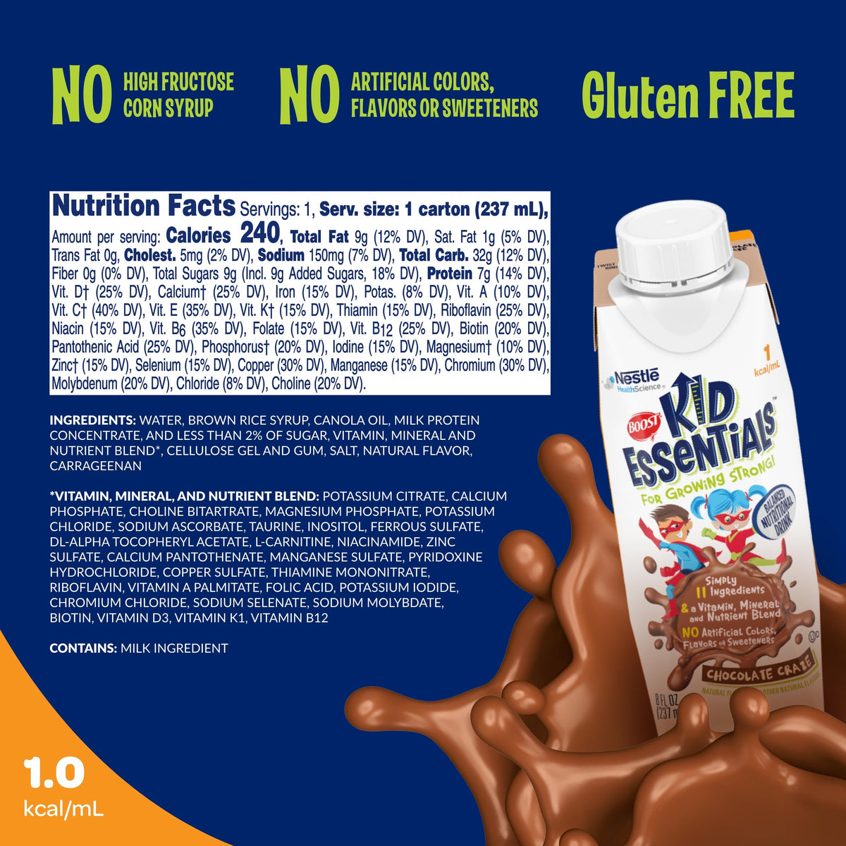 Chocolate Nutritional Drink 8 Fl Oz U962798