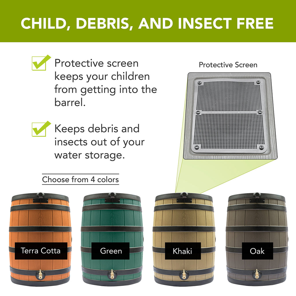 50 Gallon Rain Barrel V4449