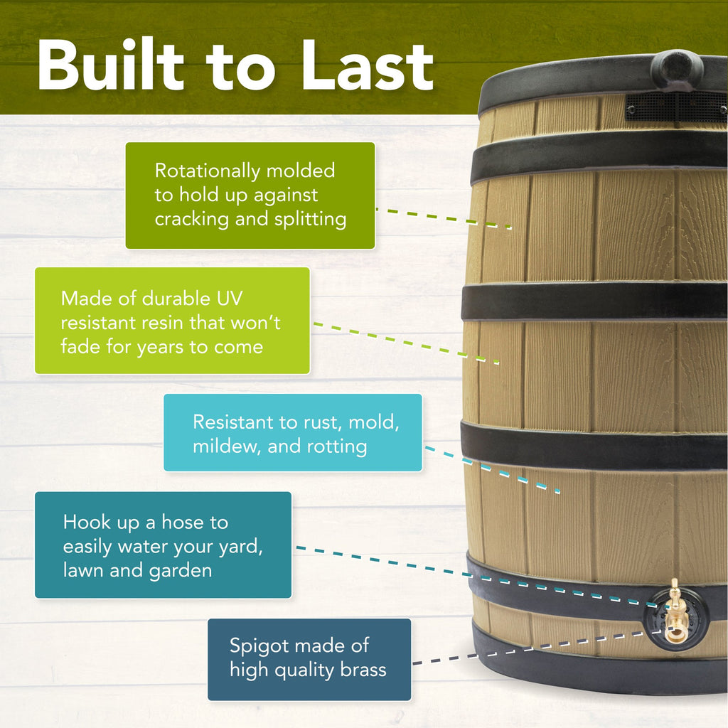 50 Gallon Rain Barrel V4449