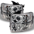 Chrome Clear LED Projector Headlights Pair P4471
