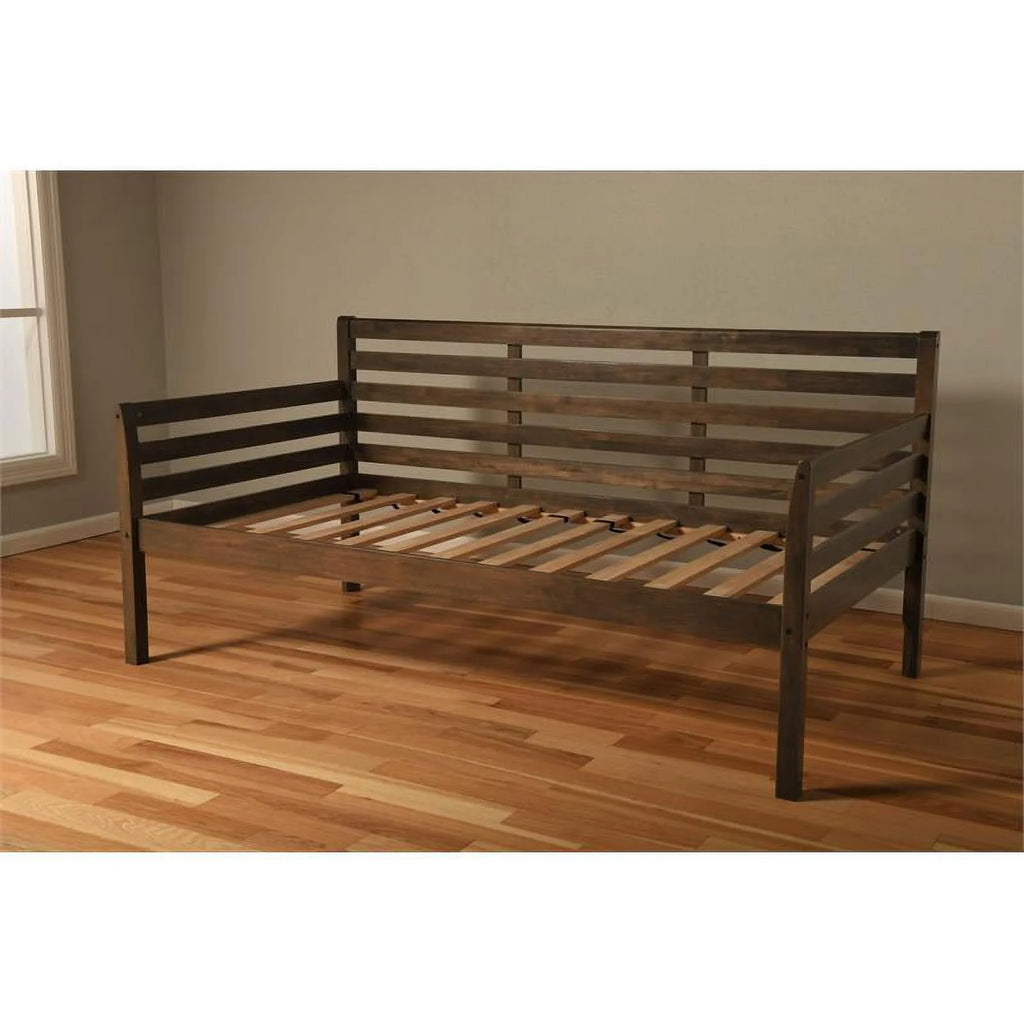 Twin Solid Wood Daybed in Rustic Walnut K80670