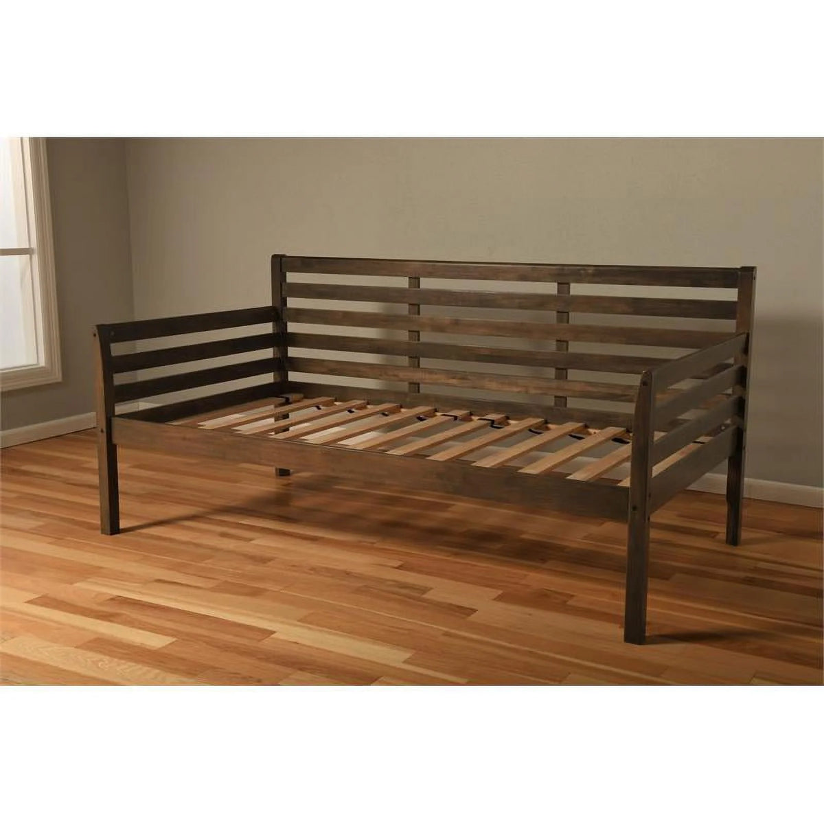 Twin Solid Wood Daybed in Rustic Walnut K80670