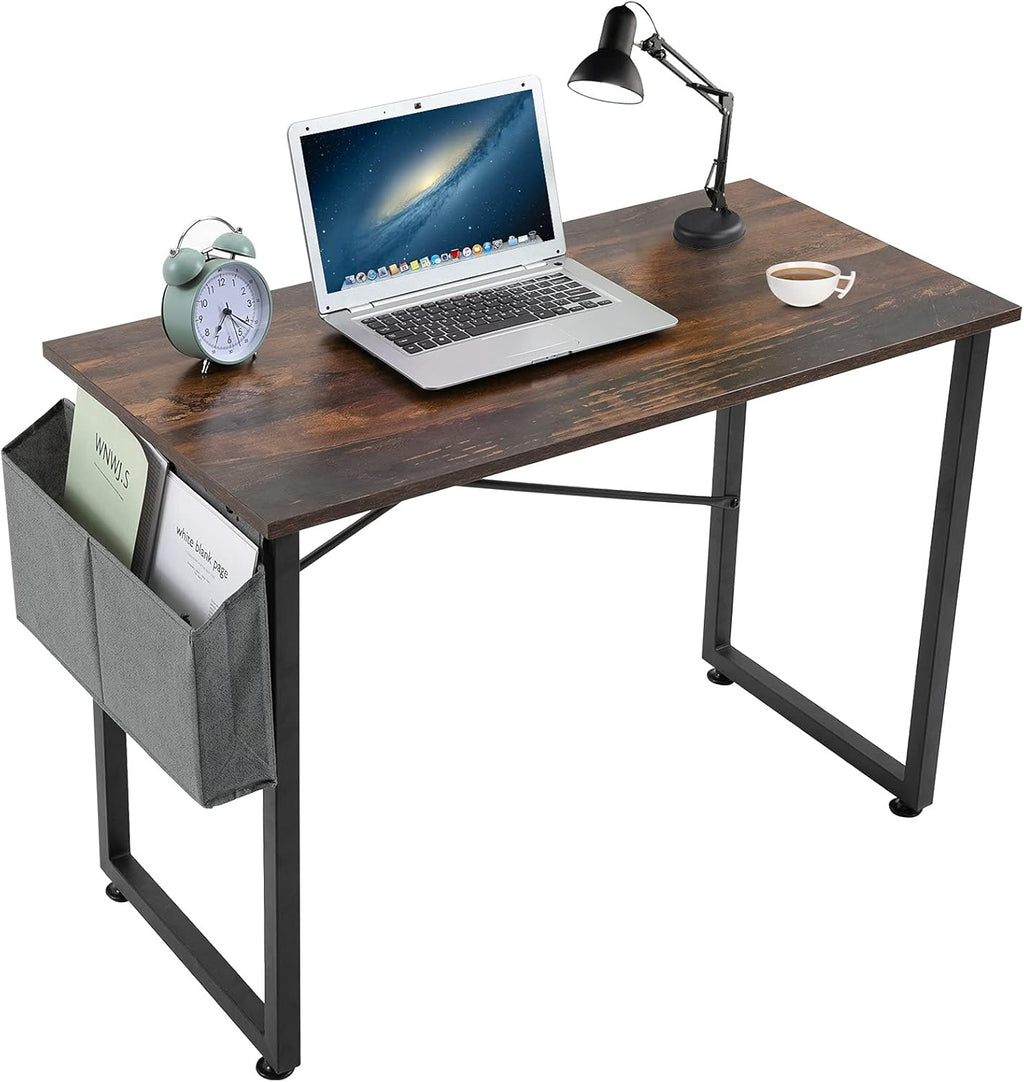 Brown 32inch Computer Desk with Storage Bag M50658